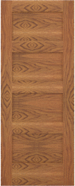 Flat  Panel   San  Diego  Red Oak  Doors